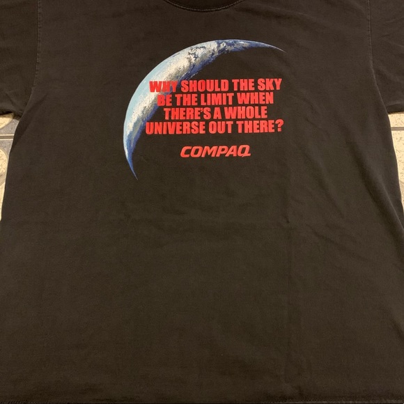 Vintage Compaq Promo Graphic Tee Sz XL - Picture 2 of 5